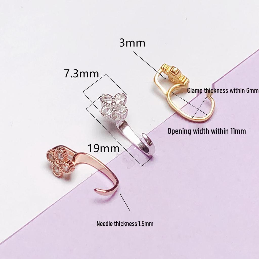 S925 Sterling Silver Jade Gold Safety Buckle Clip - Small DIY Pendant Clasp, Free Shipping