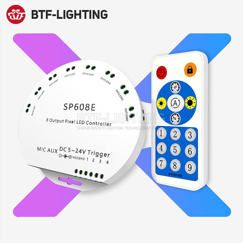 SP Controller RGBIC Light Strip with Bluetooth, WiFi, and Music App (Models 105/06/07/08/110E)