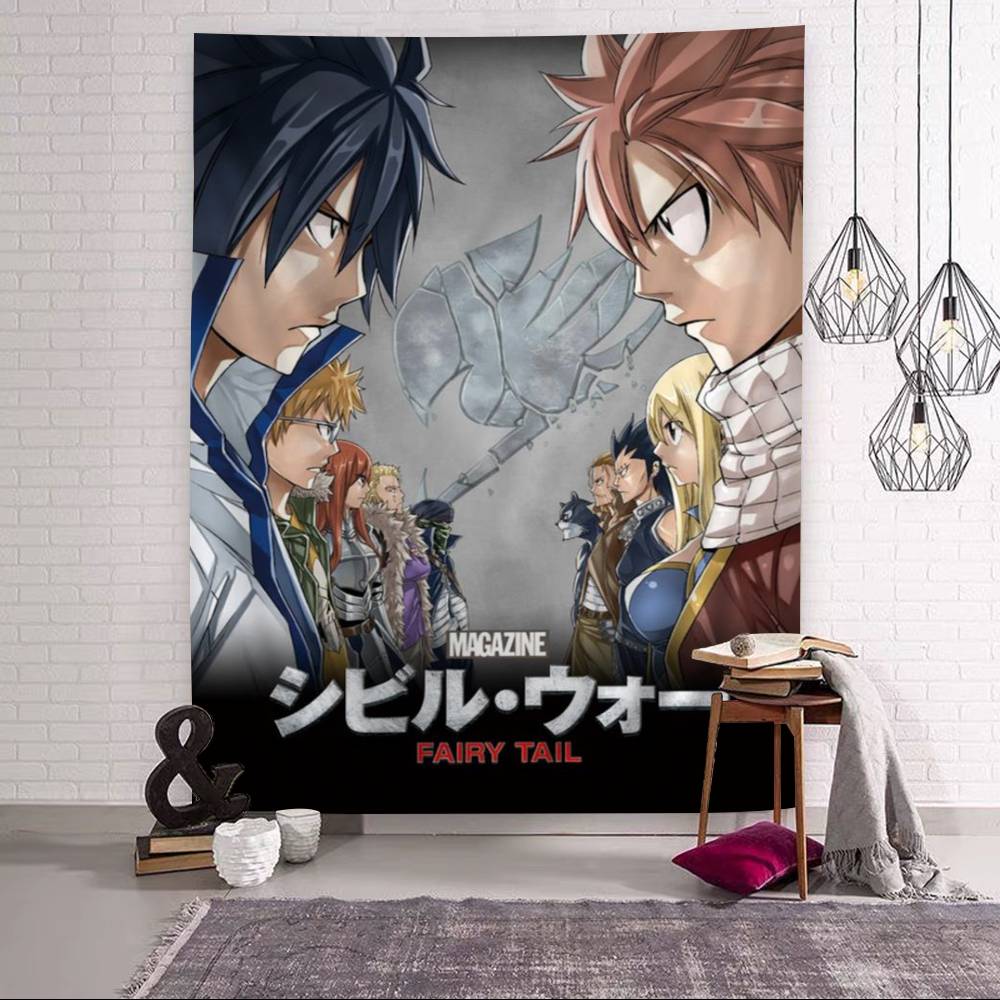 Fantasy Anime FFairy TTail DIY Wall Tapestry For Living Room Home Dorm Decor Wall Art Decor