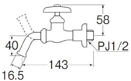 SANEI Y13J-13 Home Faucet, Nominal 13