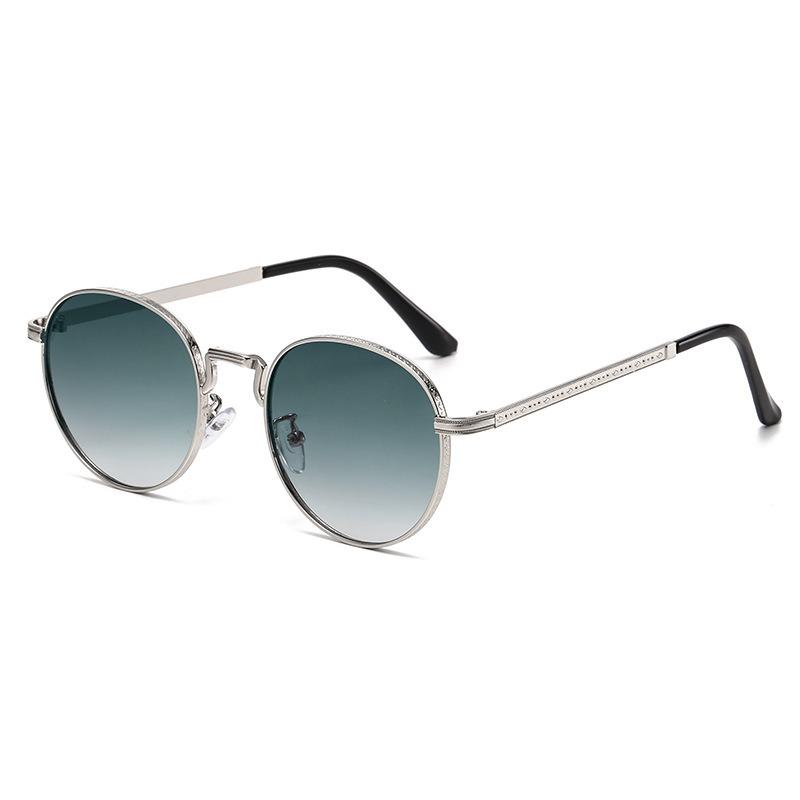 Circular Metal Sunglasses for Women UV Resistant and Sunscreen Sunglasses