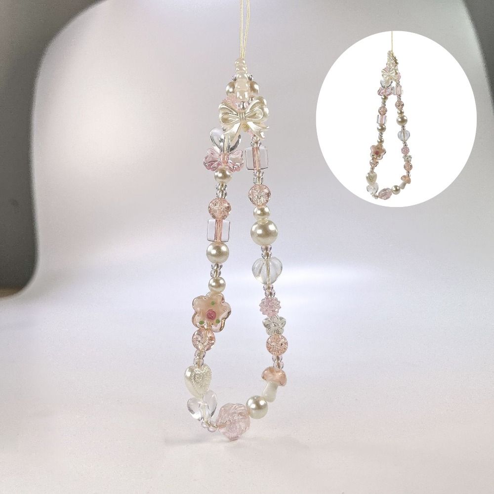 

Love Beaded Phone Charm Cute Key Chain Handmade CCD Pendant Phone Charm Key Chain