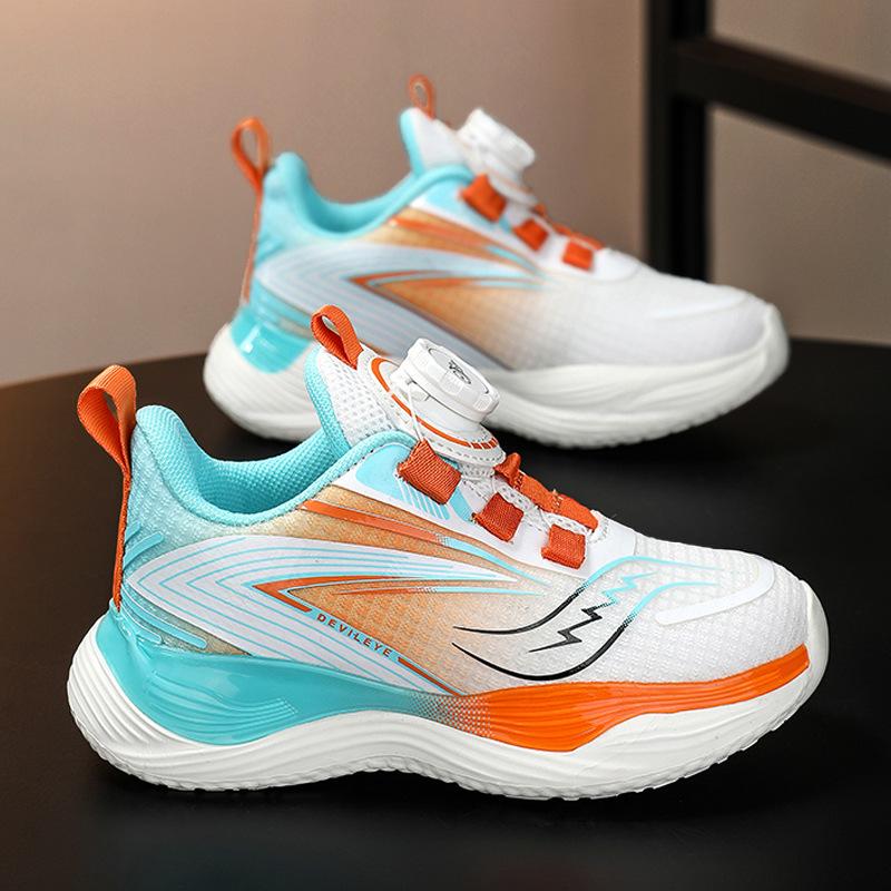 Boys shoes sneakers 2025 new spring children's running dad shoes button trendy brand older children's boys spring and autumn