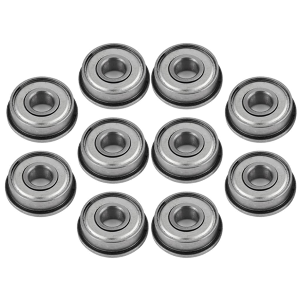 10pcs F608Z Shielded Steel Flanged Miniature Ball Bearings 8*22*7mm