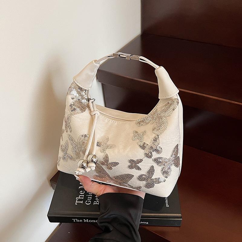 Summer Niche Bag Women's New Fashion Versatile Sequined Messenger Bag Shoulder Armpit Bag