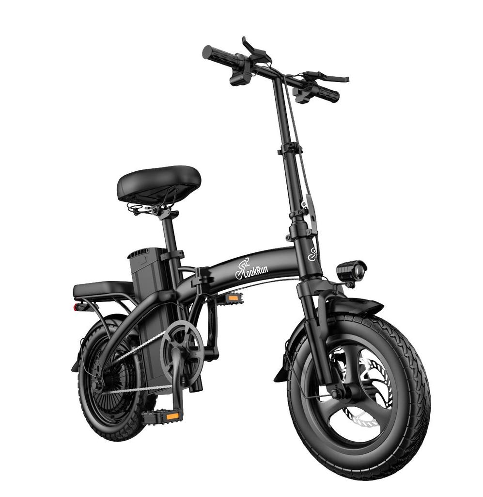 Lookrun T11 City Convenient Folding Electric Bicycle 350W Motor 36V7.8Ah Battery Outdoor Riding Mobility Bike For Unisex