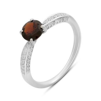 Серебряное Кольцо С Натуральным Гранатом 1.326ct, Вес Изделия 1,87 Гр (2214236)