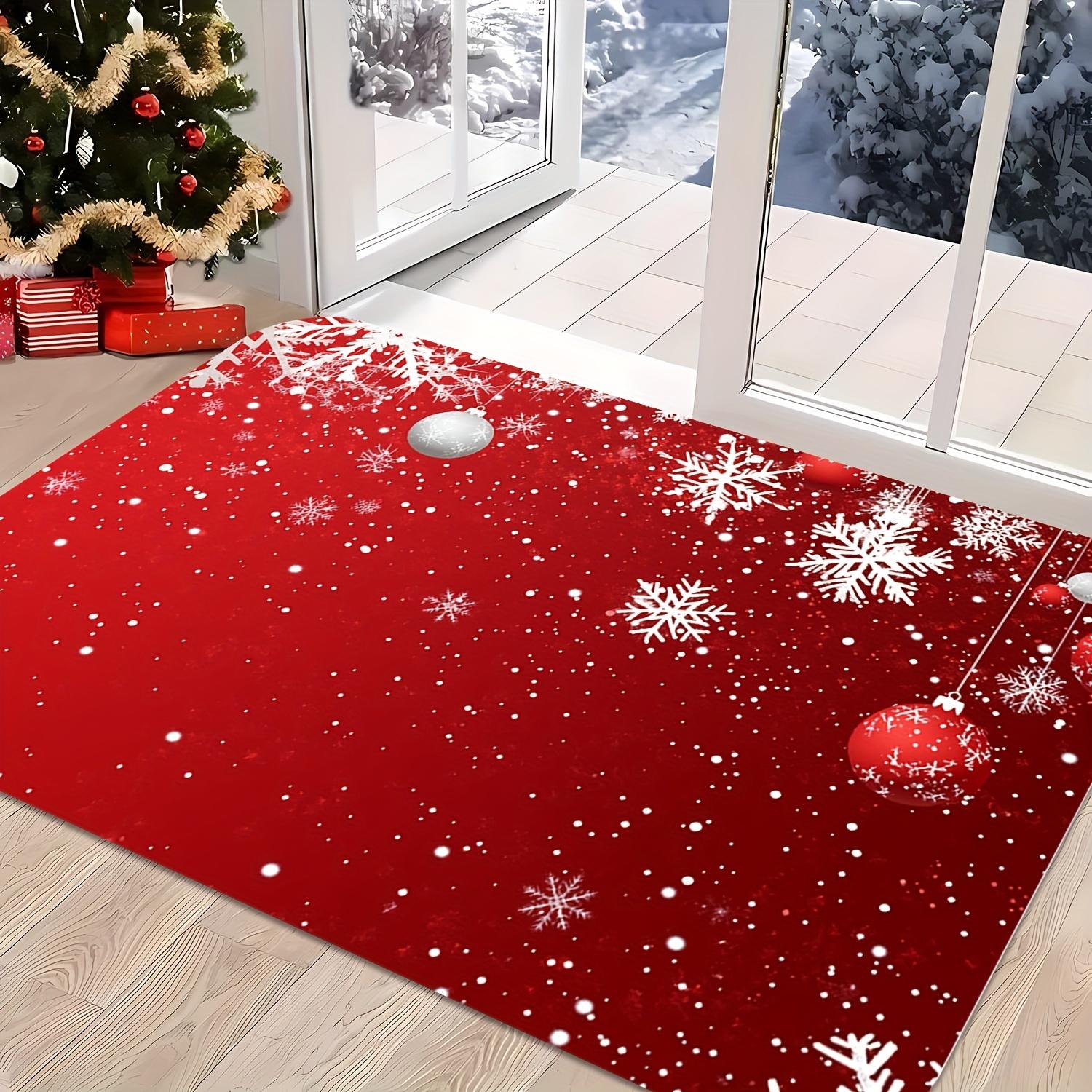 

Рождественская атмосфера Домашнее украшение Ковры, Мягкие и удобные, Противоскользящие, Ковры для гостиной, Ковры для спальни 80*120cm