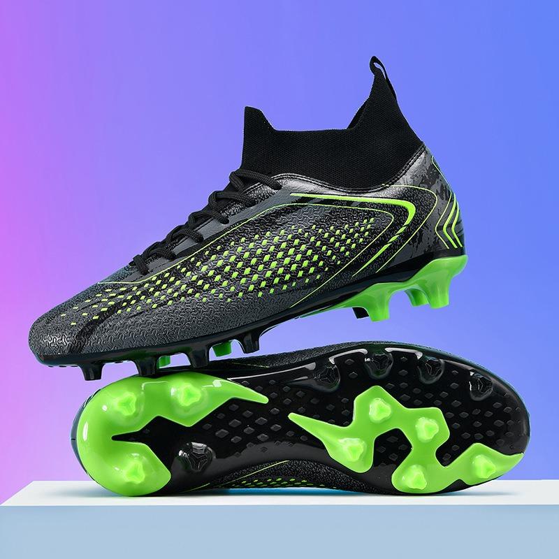 Xiyin football shoes men's and women's high-top spikes broken nails student children boys professional training