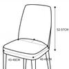 Curved Chair Cover High Elasticity Integrated Backrest Full Coverage Chair Cover Non-Slip Wear-Resistant Dining Chair Protector