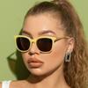 6pcs/3pcs Classic Square Sunglasses Women Men Vintage Brand Style Eyeglasses Alloy Frame Vintage Retro Stylish Style Shades Oculos Glasses de sol