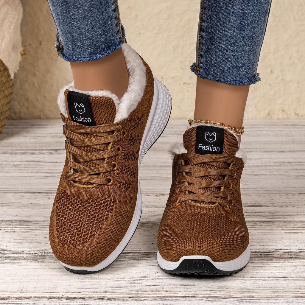 Women Thickened Insulated Snow Boots Lightweight Plus Size Breathable Casual Sports Winter Shoes