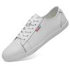 First layer cowhide white shoes casual fashion single shoes shallow mouth outdoor board shoes men's shoes