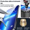 Coque téléphone - WENZYLIQUOX - iPhone 16 Pro - Magnétique MagSafe - Dos verre trempé + protection écran - Bumper TPU antichoc