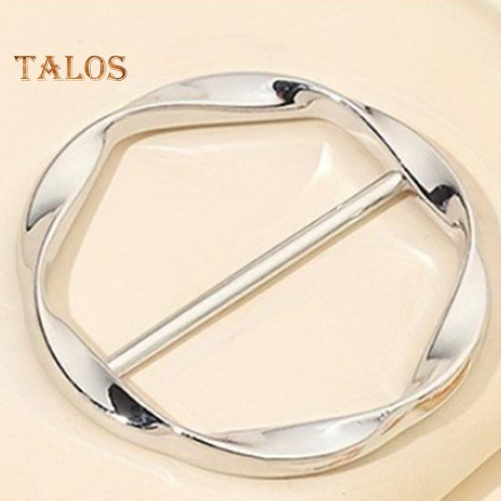 1 Pc/3 Pcs Women Scarf Ring Zinc Alloy Shirt Clips Twist Tee Knot Ring T-Shirt Ties Dress Clips Clothing Tightening Clip for Shirt Scarf Dress