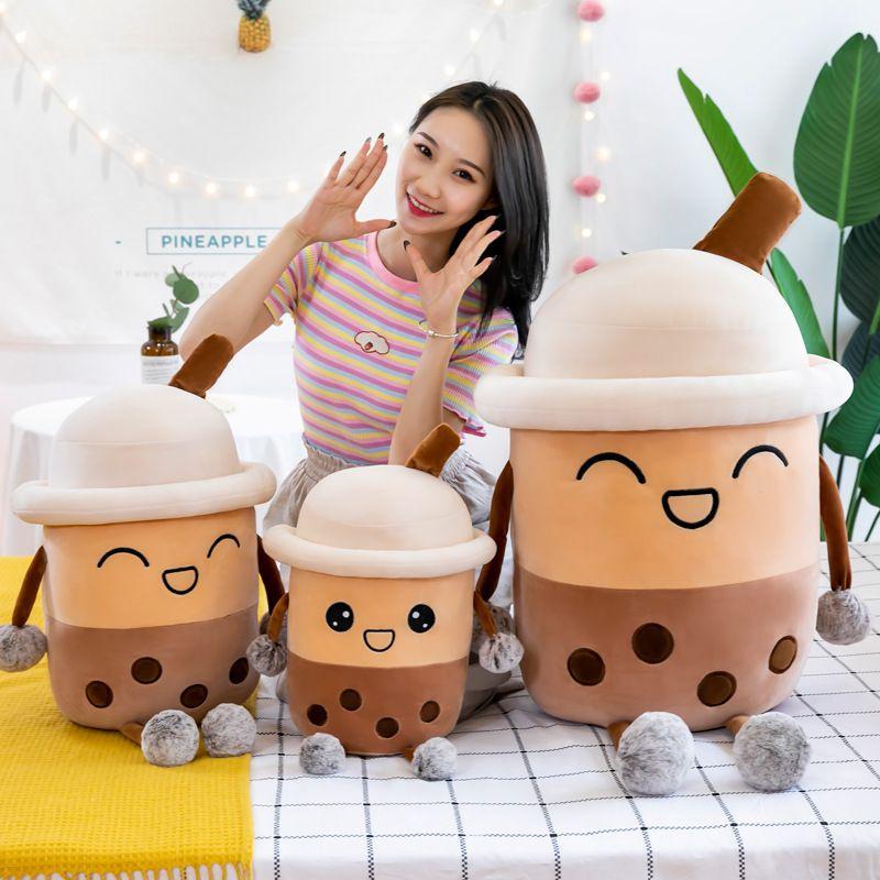 Entzücklicher Bubble Tea Boba Becher Weiche Milch Tee Kissen Plüschtier Für Kinder Und Erwachsene
