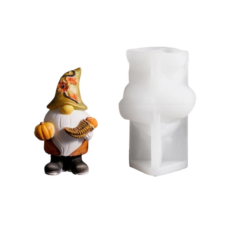 Flexible Resin Mold Dwarf Shape Ornament Molds Easy Releasing Silicone Texture for Epoxy Crafts Creative Wall Decoration