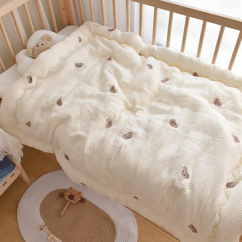 Mling Baby Embroidered Muslin Blanket