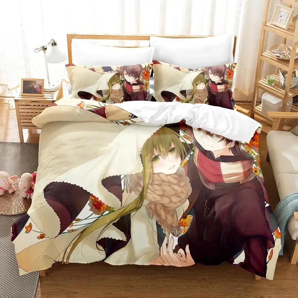 Anime Saint Cecilia and Pastor Lawrence Bedding Set Boys Girls Twin Queen Size Duvetcover Pillowcase Bed Kids Adult Home Textile