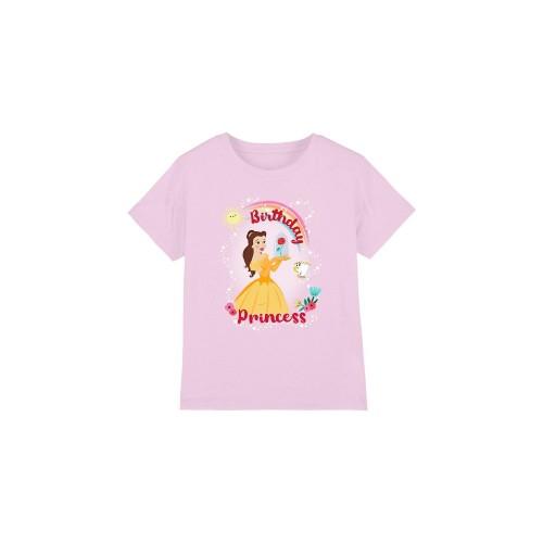 Beauty And The Beast Childrens/Kids Birthday Princess Belle Chip T-Shirt