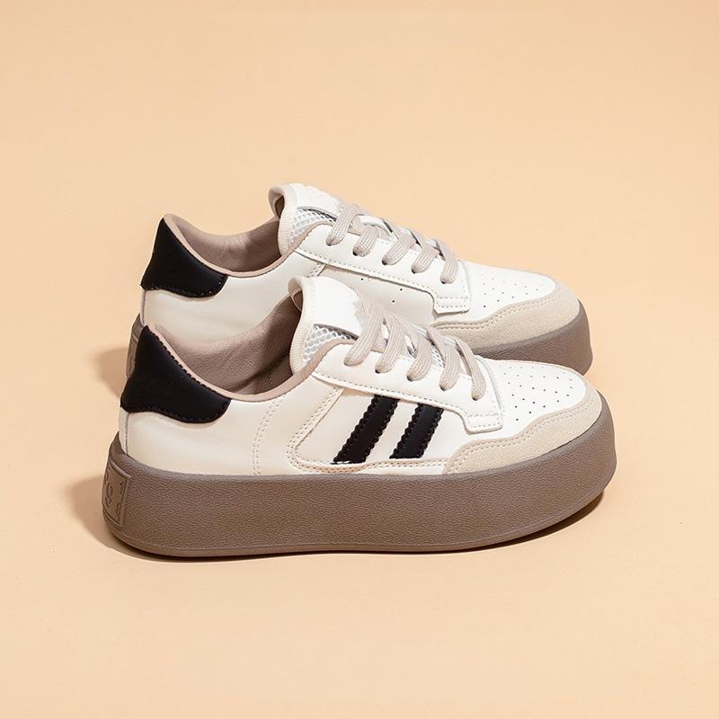 

Super fire thick-soled German training shoes women s autumn new spring and autumn versatile casual women s shoes little white board shoes 40 черный коричневый