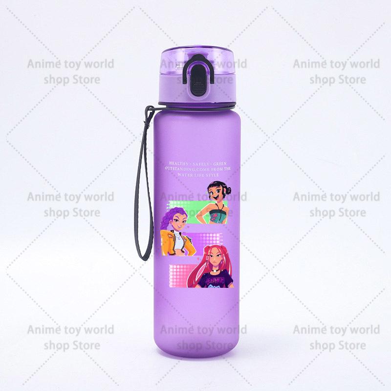 KPop Demons Hunters Large Capacity Sports Water Bottle Motivational Leak Proof Portable Reusable Cups Outdoor Travel Gym Jugs Kid Friendly