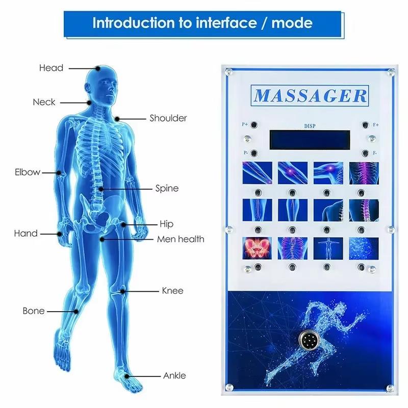 Muscle Massager Shockwave Machine with 7 Heads - Lattice Ballistic Shock Wave Tool for Pain Relief, ED Support & Daily Muscle Care