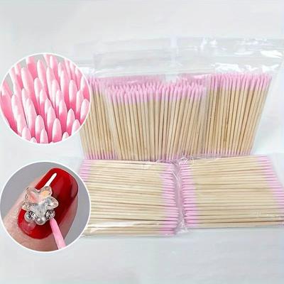 Professional Double-ended Nail Art Stick, Eyebrow Shape Nail Art Stick, Detail Correction Tool, Nail Polish Remover, and Accessories.