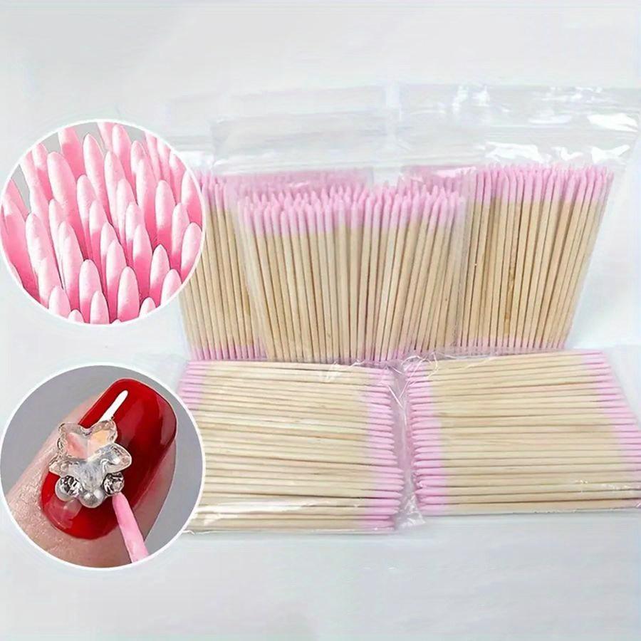 Professional Double-ended Nail Art Stick, Eyebrow Shape Nail Art Stick, Detail Correction Tool, Nail Polish Remover, and Accessories.