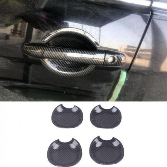 For Mitsubishi Outlander Sport 11- Carbon Fiber Exterior Side Door Bowl Trim