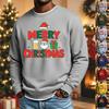 Losse Heren Casual Top met Ronde Hals, Lange Mouwen en Kerstprint voor Feestdagen