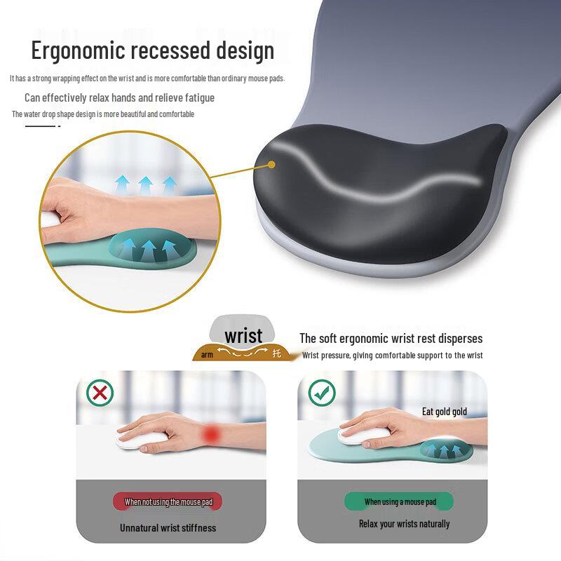 KPTE Ergonomic Mouse Pad and Keyboard Wrist Rest
