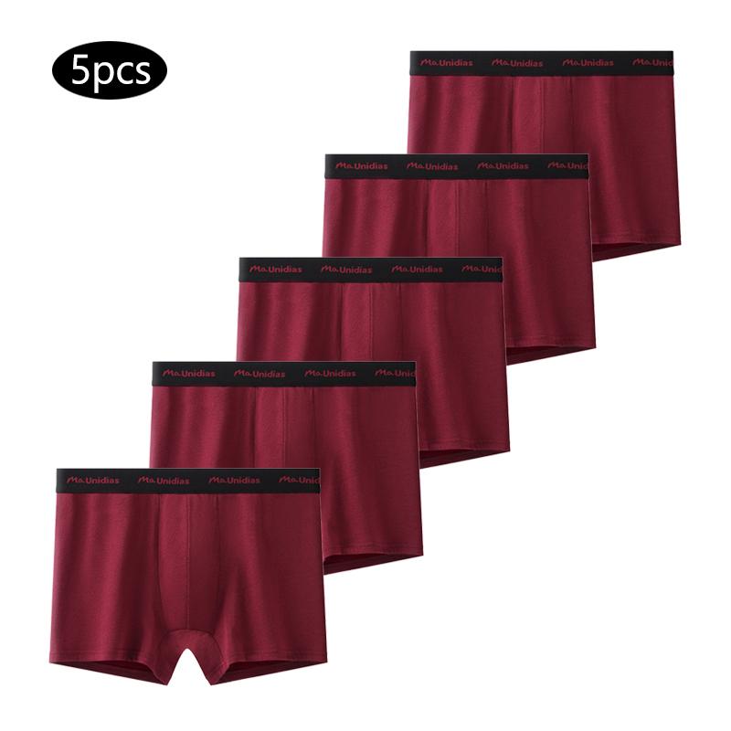 5pcs Boxers Mens Underpants Cotton Men's Panties Sexy Letter Elastic Band Underwear For Man Boxer Shorts
