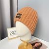 Korean Style All match Knitted Hat Warm Ear Protection Pullover Hat for Women Autumn and Winter Personalized Cold Hat Thickened Plush Hat Small Face