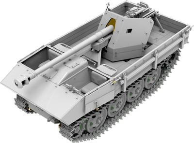 Miniart Canhão RSO Modelo de Plástico MA35483 1/35 7,5cm Pak40/4 Autopropulsado (Veículo militar)