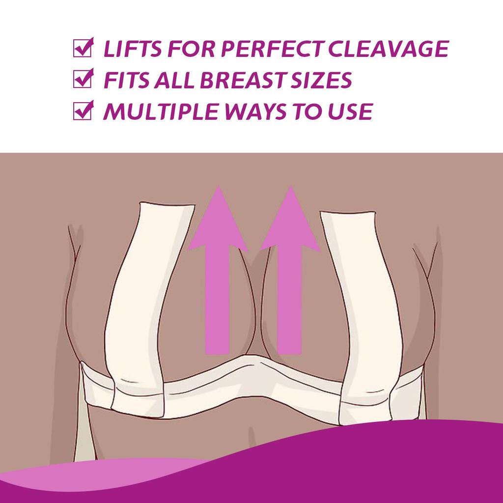 Jaysuing Fita Adesiva para Levantar os Seios Invisível, 24mm x 20m - Fita para Levantar os Seios para Efeito Push Up & Levantar, Invisível, Respirável, Fita Corporal Antiderrapante para Todas as Roupas
