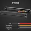30Led Brake Tail Light Turn Signal Light DRL Red Yellow Flowing Stop Flash Lamp For Car Motorcycle Truck Trailer ATV SUV 12V 24V