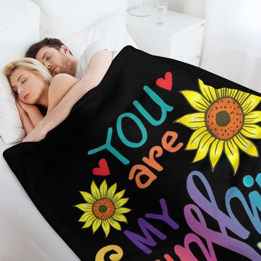 Du bist mein Sonnenschein, Du bist mein Sonnenschein Überwurfdecke Personalisiertes Geschenk Camping Weihnachtsgeschenke Decken Für Babydecken