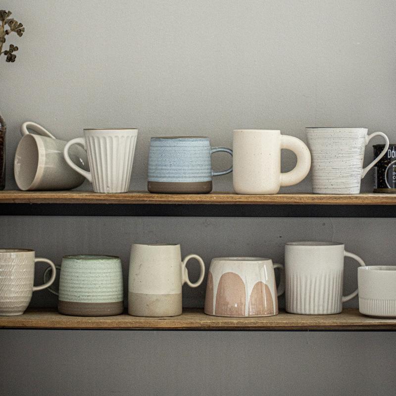 Simple And Elegant Mug Large Collection Retro Style Ceramic Cup Household Teacup High Value Water Cup Coffee Cup