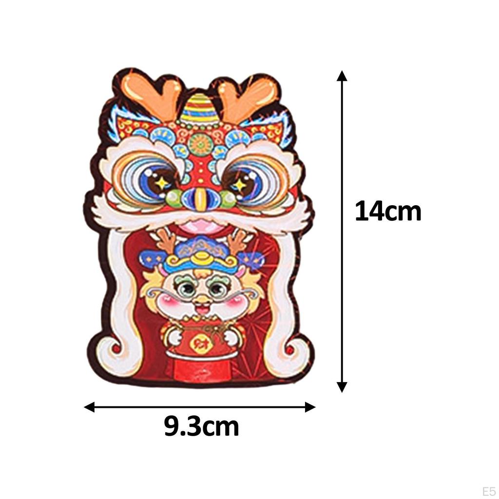 Chinese Year Red Envelopes, Hong Bao, Cute Cartoon Traditional Money Envelopes for Fes