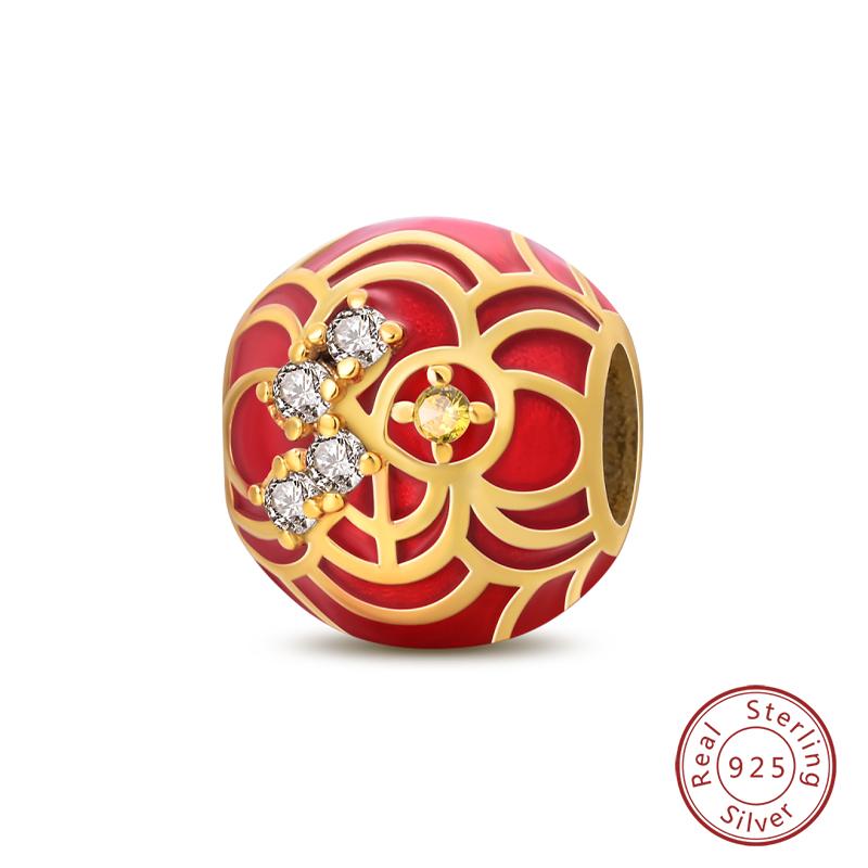 New Year Series Copper Lucky Cat God Of Wealth Lion Dance Koi Fish Charms Beads 3Mm Diy Jewelry Gifts
