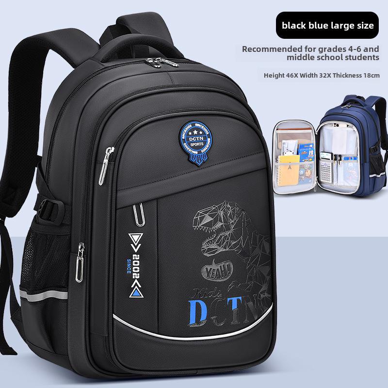 2024 Multi-Compartment Backpack for Boys: Grades 1-9, Large Capacity, Ergonomic Design