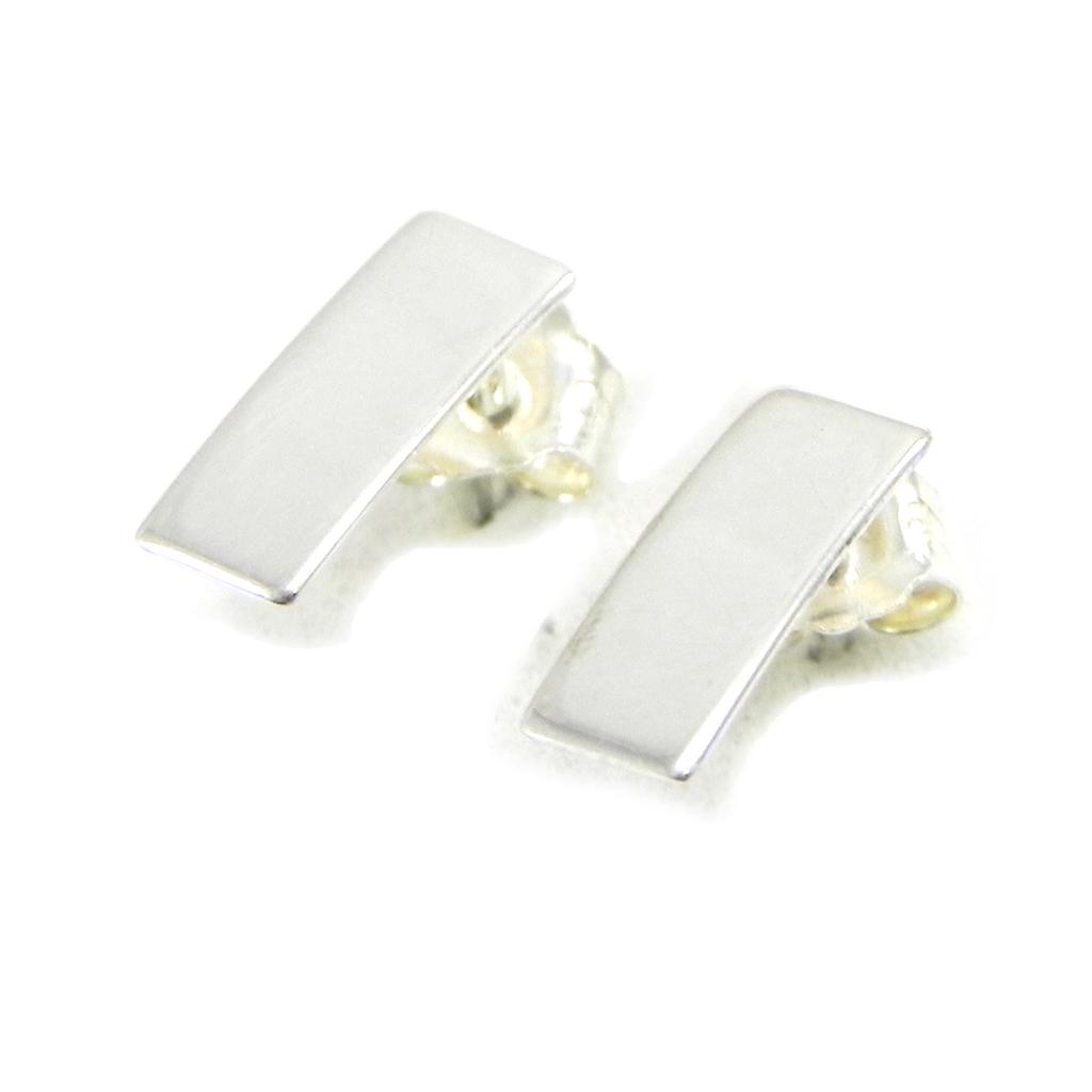 Les Trésors De Lily [C6312] - Silver 'Zen' Silver Earrings - 10x3 Mm