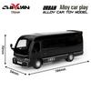 1/32 Scale Alloy Bus Model Toy with Sound and Light - Pull Back Action, Cake Decoration 