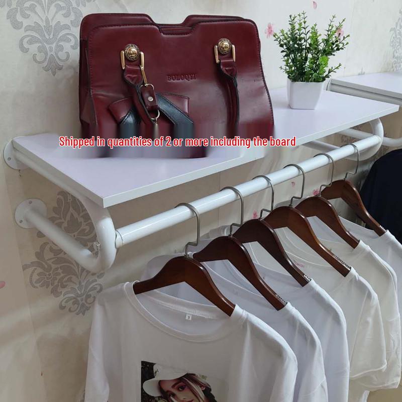Wall-Mounted Clothing Display Rack for Children's and Women's Apparel