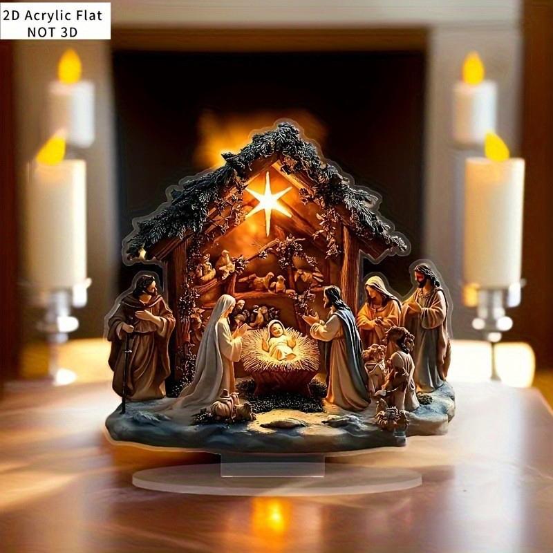New Christmas Desktop Decorations Home And Office Acrylic Decorative Ornaments Christmas Decorations