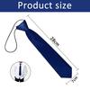 Solid Color Satin Kids Elastic Tie, Pre-tied Lazy Children Necktie, Uniform Accessory for Boys Girls School Daily Birthday Formal Occasion
