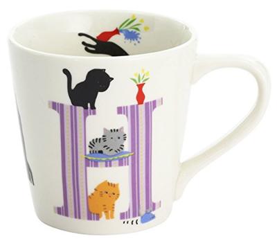 Keramik Ai Becher Katze Alphabet H 13092
