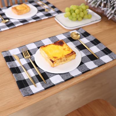 Weihnachten Plaid Tischset Tischdecke Weiche Matte Kissen Waschbar Hause Tisch Dekor