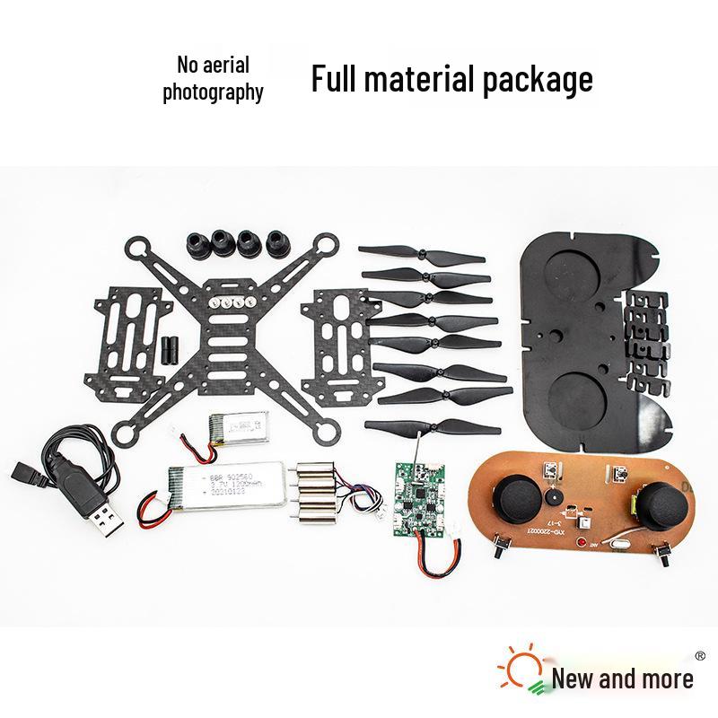 Diy Drone Kit: Complete Set with Accessories, Flight Controller Board, and Remote Control Airplane.